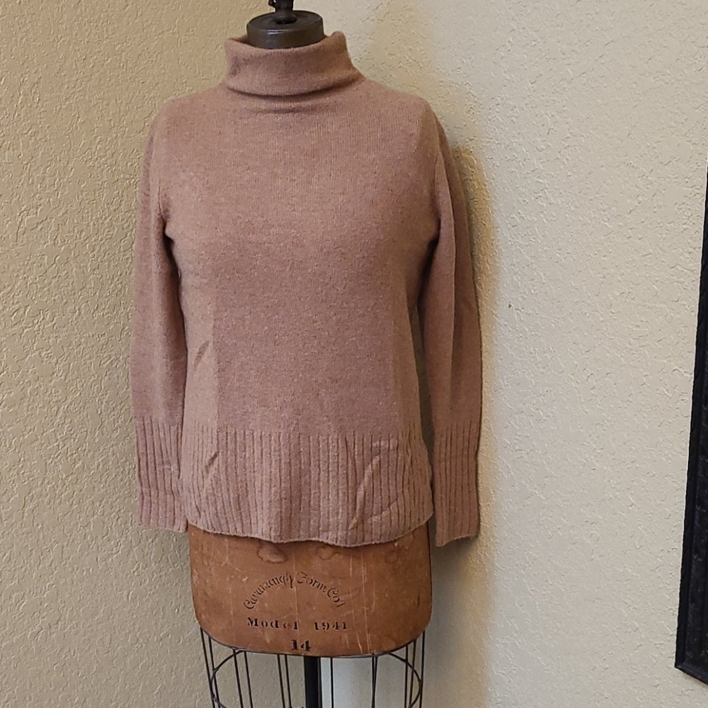 NWT WOMENS CREMIEUX MOCK NECK WOOL SWEATER XS